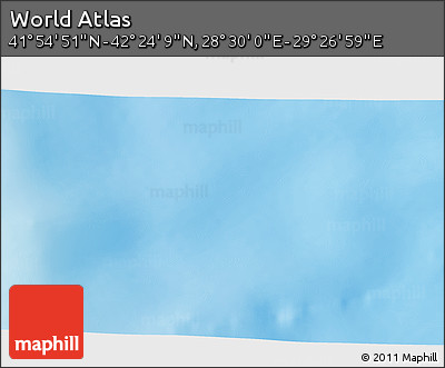 Physical 3D Map of the Area around 42° 9' 30" N, 28° 58' 30" E