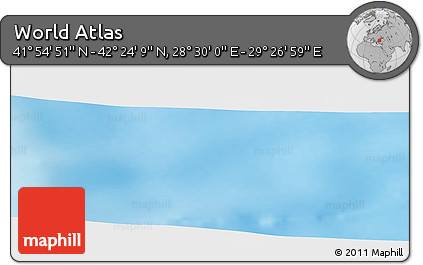 Physical Panoramic Map of the Area around 42° 9' 30" N, 28° 58' 30" E