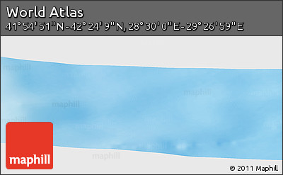 Physical Panoramic Map of the Area around 42° 9' 30" N, 28° 58' 30" E