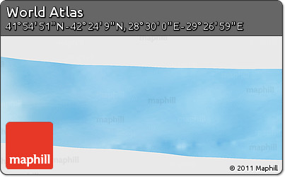 Physical Panoramic Map of the Area around 42° 9' 30" N, 28° 58' 30" E