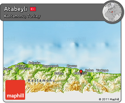 Physical 3D Map of Atabeyli