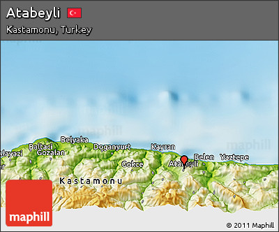 Physical 3D Map of Atabeyli