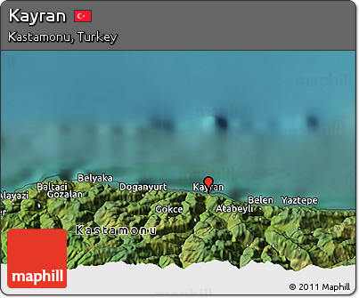 Satellite 3D Map of Kayran