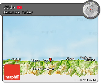 Physical 3D Map of Güde