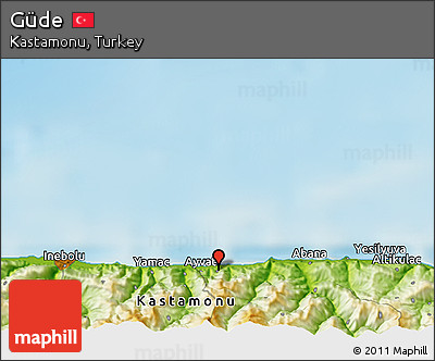 Physical 3D Map of Güde