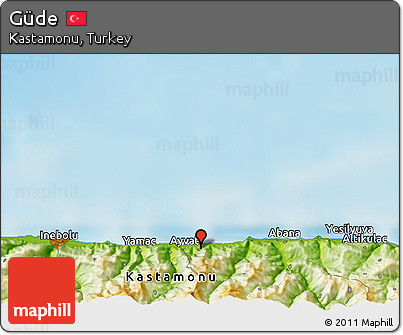 Physical 3D Map of Güde