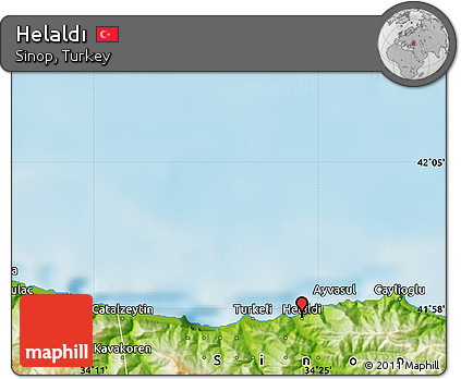Physical Map of Helaldı
