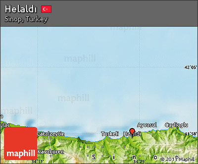 Physical Map of Helaldı