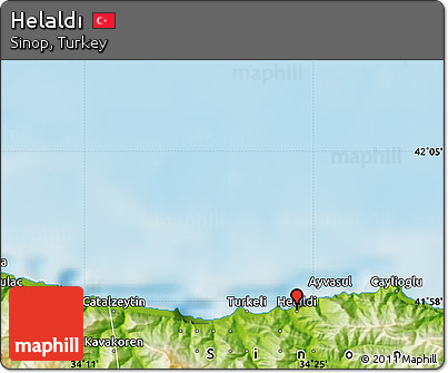 Physical Map of Helaldı