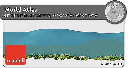 Satellite Panoramic Map of the Area around 42° 9' 30" N, 34° 4' 30" E