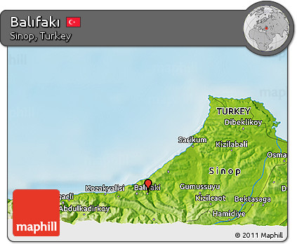 Physical 3D Map of Balıfakı