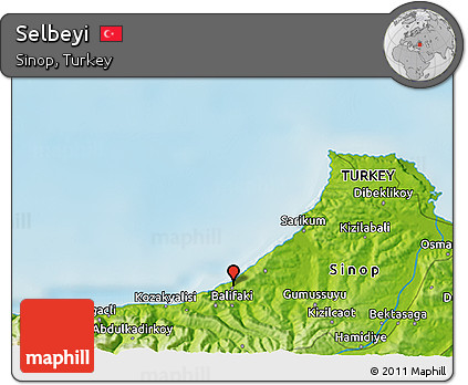 Physical 3D Map of Selbeyi