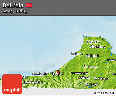 Physical 3D Map of Balıfakı