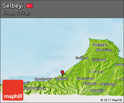 Physical 3D Map of Selbeyi