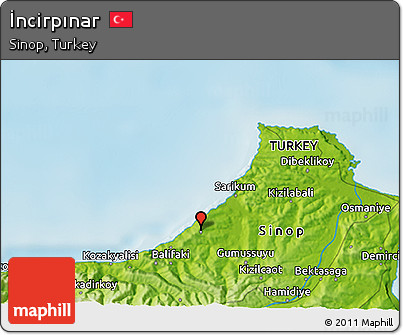Physical 3D Map of İncirpınar