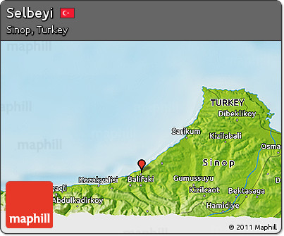 Physical 3D Map of Selbeyi