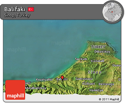 Satellite 3D Map of Balıfakı