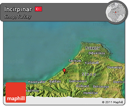Satellite 3D Map of İncirpınar