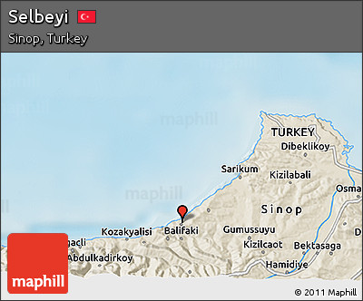 Shaded Relief 3D Map of Selbeyi