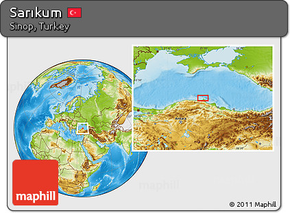 Physical Location Map of Sarıkum