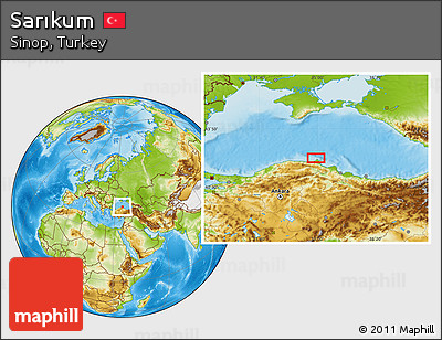 Physical Location Map of Sarıkum