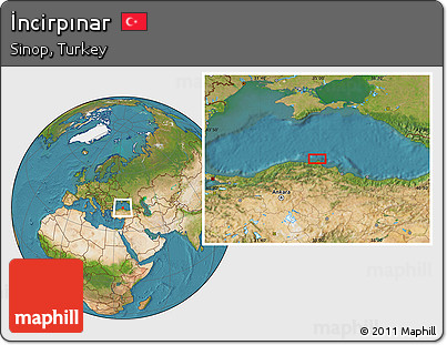 Satellite Location Map of İncirpınar