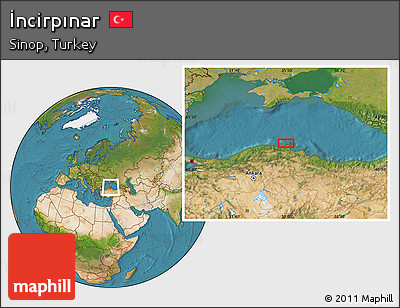 Satellite Location Map of İncirpınar