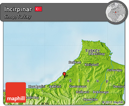 Physical Map of İncirpınar