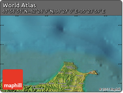 Satellite Map of the Area around 42° 9' 30" N, 34° 55' 29" E