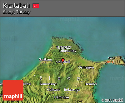 Satellite Map of Kızılabalı