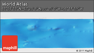 Physical Panoramic Map of the Area around 42° 9' 30" N, 34° 46' 29" W