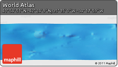 Physical Panoramic Map of the Area around 42° 9' 30" N, 34° 46' 29" W