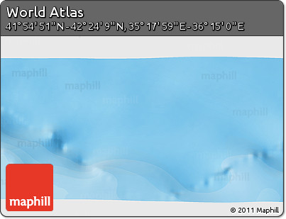 Political 3D Map of the Area around 42° 9' 30" N, 35° 46' 29" E