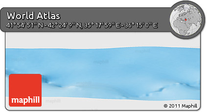 Physical Panoramic Map of the Area around 42° 9' 30" N, 35° 46' 29" E