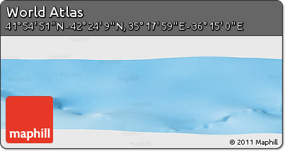 Physical Panoramic Map of the Area around 42° 9' 30" N, 35° 46' 29" E