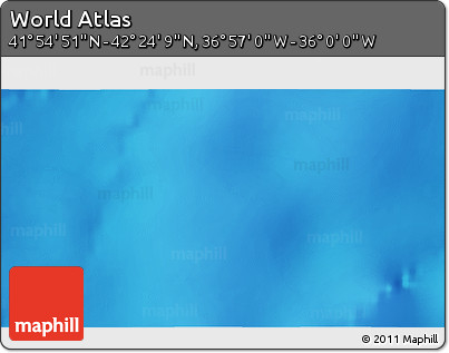 Physical 3D Map of the Area around 42° 9' 30" N, 36° 28' 30" W