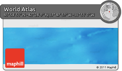 Shaded Relief Panoramic Map of the Area around 42° 9' 30" N, 37° 19' 30" W