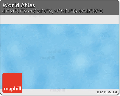 Physical 3D Map of the Area around 42° 9' 30" N, 38° 19' 30" E
