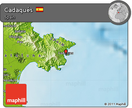 Physical Map of Cadaqués