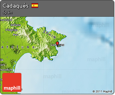 Physical Map of Cadaqués
