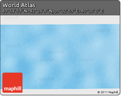 Shaded Relief 3D Map of the Area around 42° 9' 30" N, 40° 1' 29" E