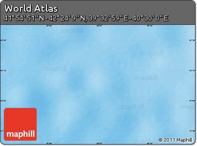 Physical Map of the Area around 42° 9' 30" N, 40° 1' 29" E