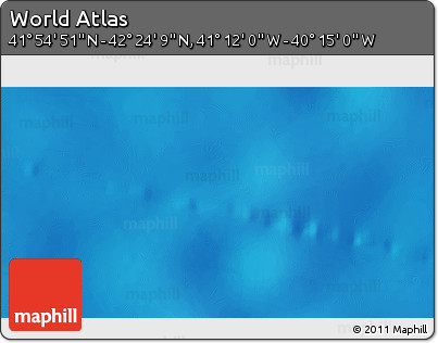 Physical 3D Map of the Area around 42° 9' 30" N, 40° 43' 30" W