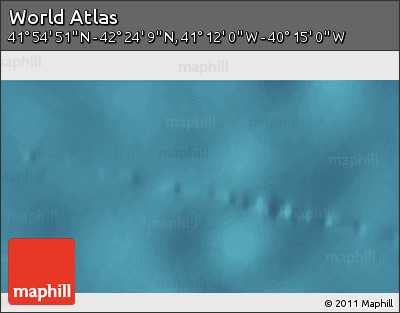 Satellite 3D Map of the Area around 42° 9' 30" N, 40° 43' 30" W