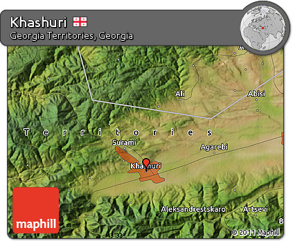 Satellite Map of Khashuri