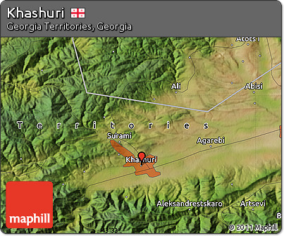 Satellite Map of Khashuri