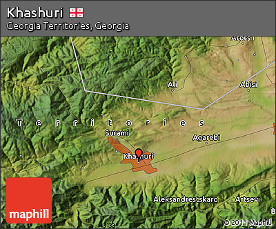 Satellite Map of Khashuri