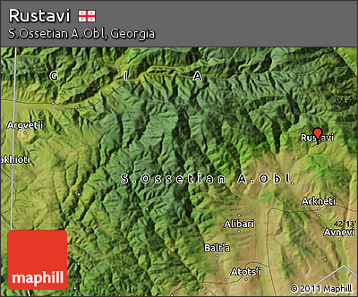 Satellite Map of Rustavi