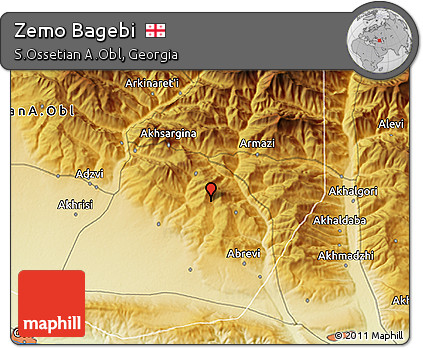 Physical 3D Map of Zemo Bagebi