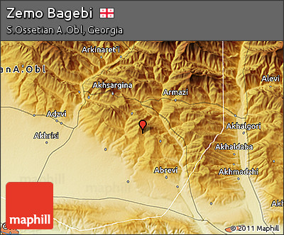 Physical 3D Map of Zemo Bagebi